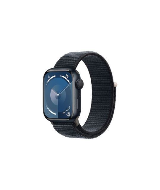 Apple Watch Series 9 (GPS) 41mm Midnight Aluminum Case with Midnight Sport Loop with Blood Oxygen - Midnight