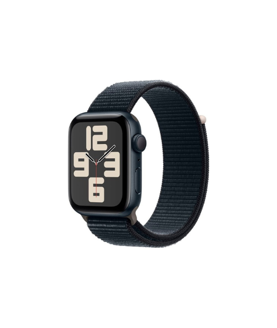 Apple Watch SE 2nd Generation (GPS) 44mm Midnight Aluminum Case with Midnight Sport Loop - Midnight