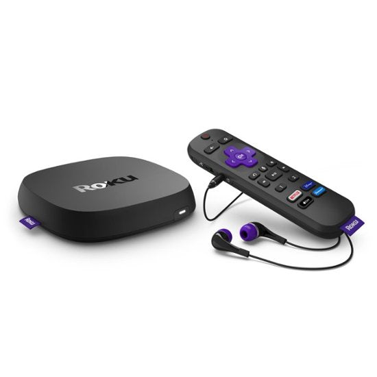 Roku Ultra | 4K/HDR/Dolby Vision Streaming Device and Voice Remote Pro with Rechargeable Battery - Black